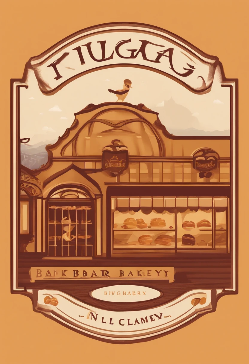 bakery logo for a bakery named "Indulge Bakery"