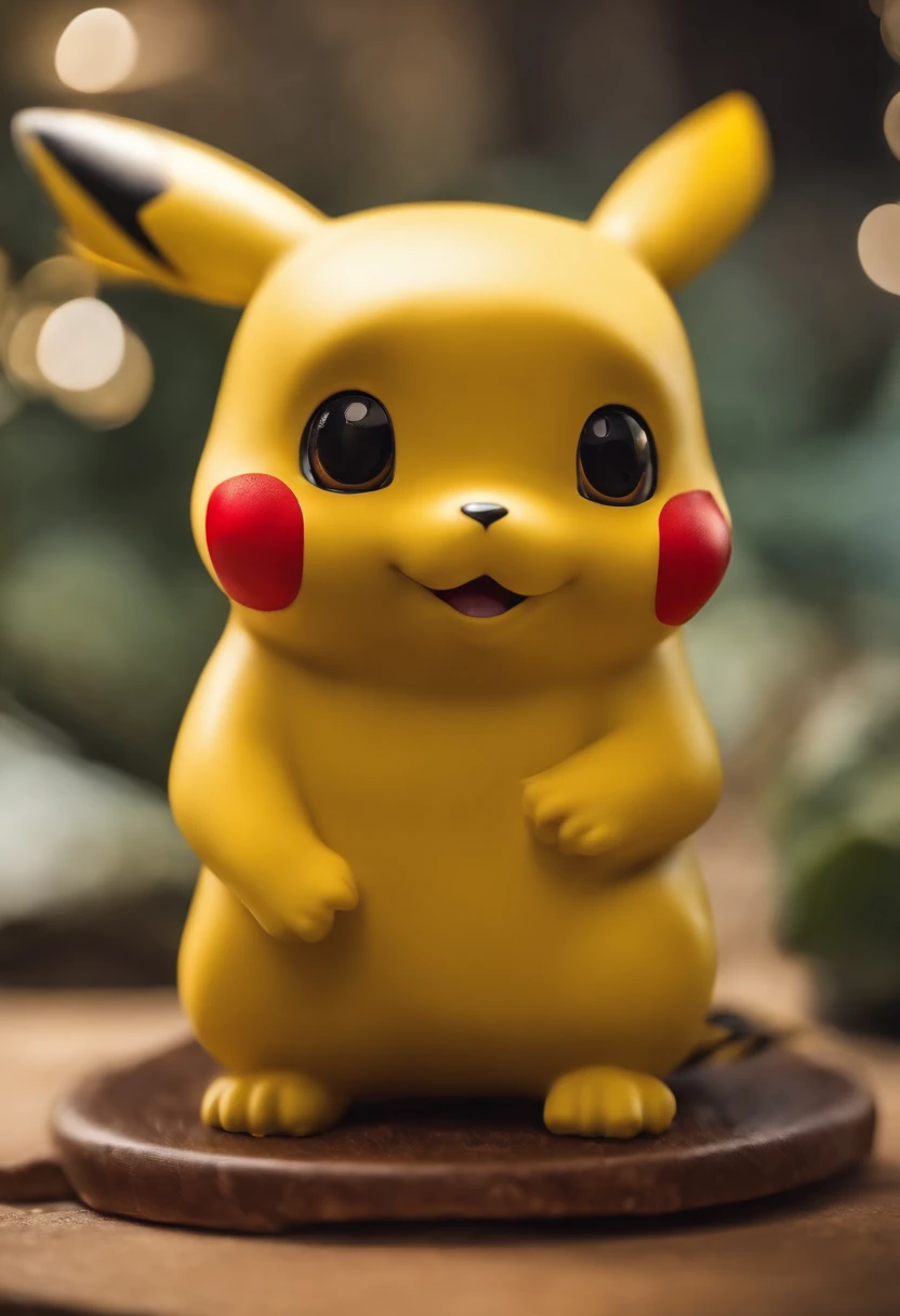 A Perfect Cute Pikachu, Happy, Dancing, , Detailed and Intrincicate, Melting