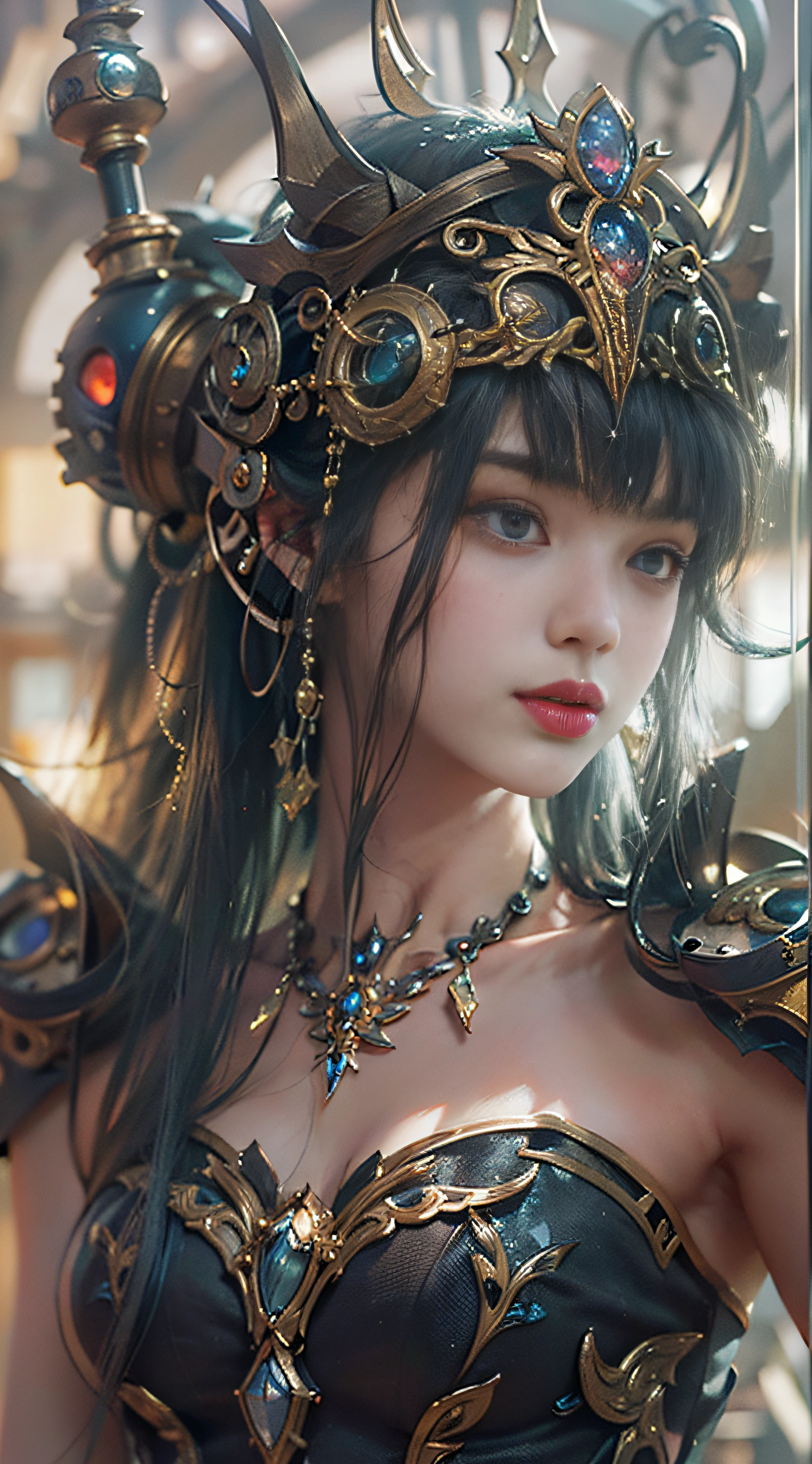(masterpiece, top quality, best quality, official art, beautiful and aesthetic:1.2), (1girl:1.3), extreme detailed,(Steampunk:1.2),colorful,highest detailed