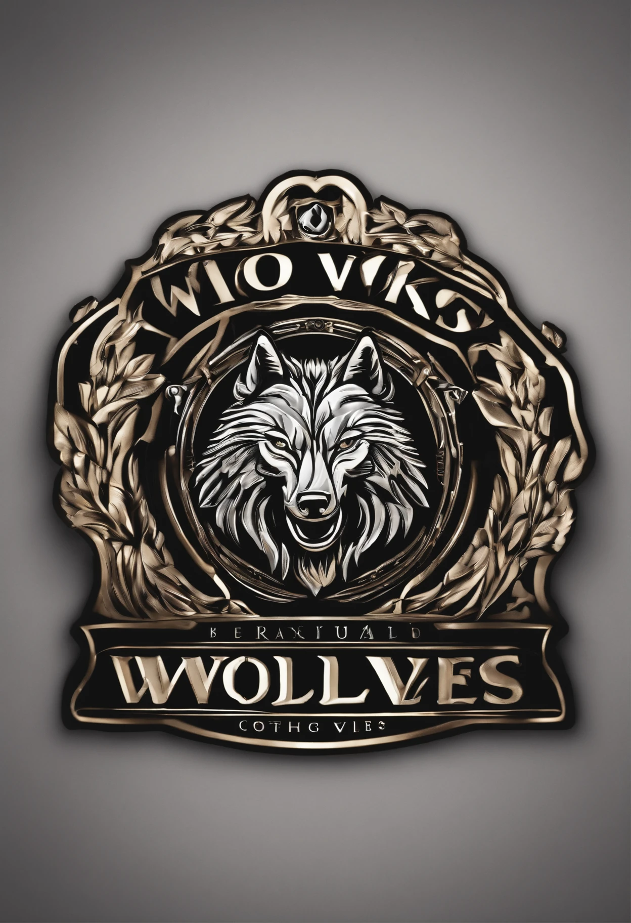 Logo for men's clothing brand related wolves emblem for men's designer clothing brand in excellent quality spectacular designer well detailed modern excellent quality Full HD 9k and natural lighting