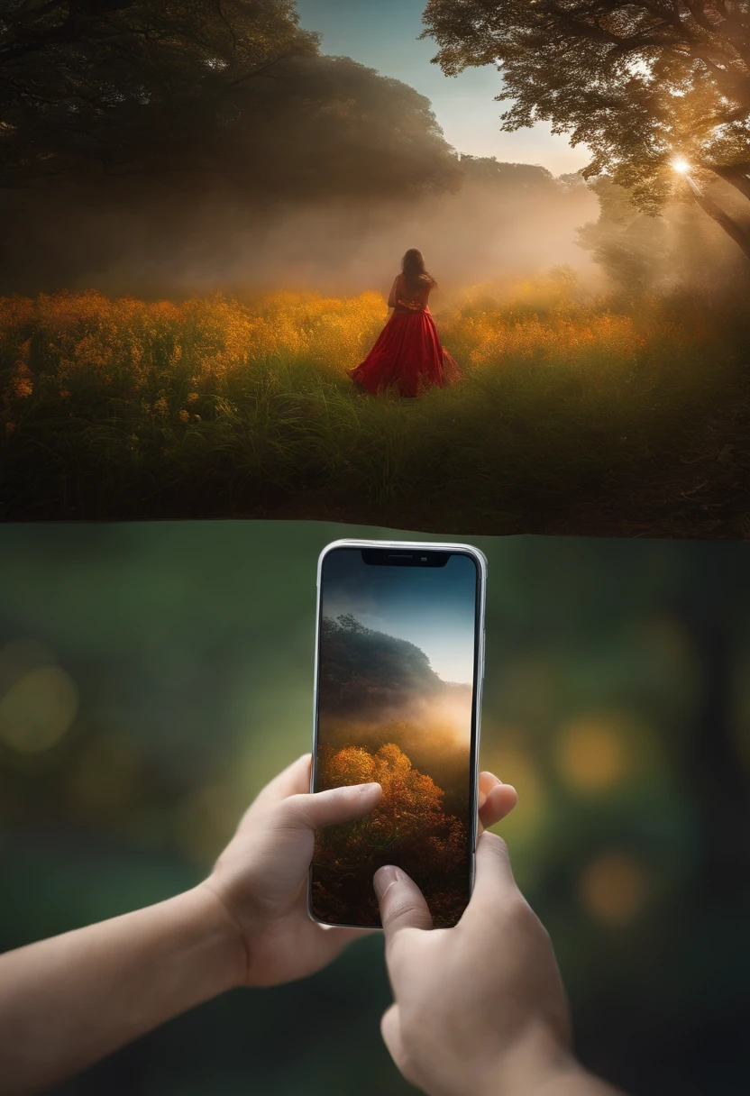 muito bom, Redo the photo on the right and place it with one hand outstretched holding the phone as if recording an eStories