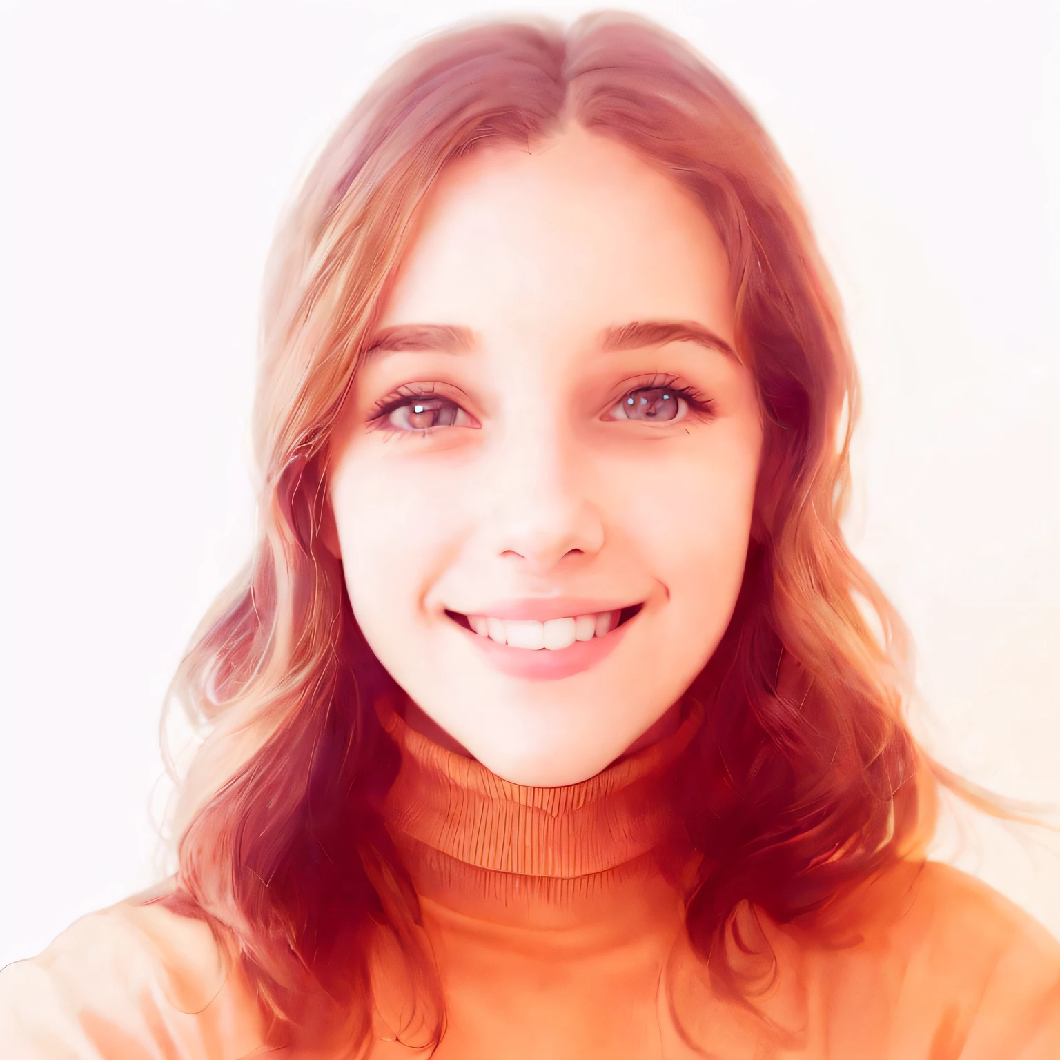 There's a woman with a smile on her face holding a banana, retrato de alta qualidade, Emily Rajtkowski, Kailee Mandel, foto headshot, bonito e sorridente, sorrindo e olhando diretamente, retrato headshot, halfbody headshot, foto de perfil headshot, fotografia headshot, foto de perfil profissional, Foto profissional detalhada, imagem profissional, retrato colorido, Viktoria Gavrilenko