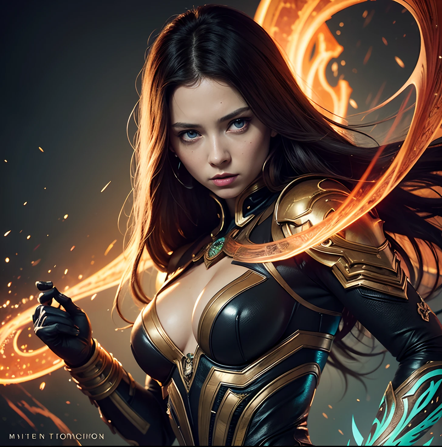 A female demon rising from the depths of hell cover, Scarlet Johanson´s face ,hyperdetailed painting, luminism, octane render, Bar lighting, complex, 8k resolution concept art portrait by Martina Fačková and Prywinko Art, Artgerm, WLOP, Alphonse Mucha, Tony Taka, fractal isometrics details bioluminescence, hypereallistic cover photo awesome full color, hand drawn, bright, gritty, realistic, davinci, erte .12k, intricate. hit definition , cinematic,Rough sketch, mix of bold dark lines and loose lines, bold lines, on paper , real life human