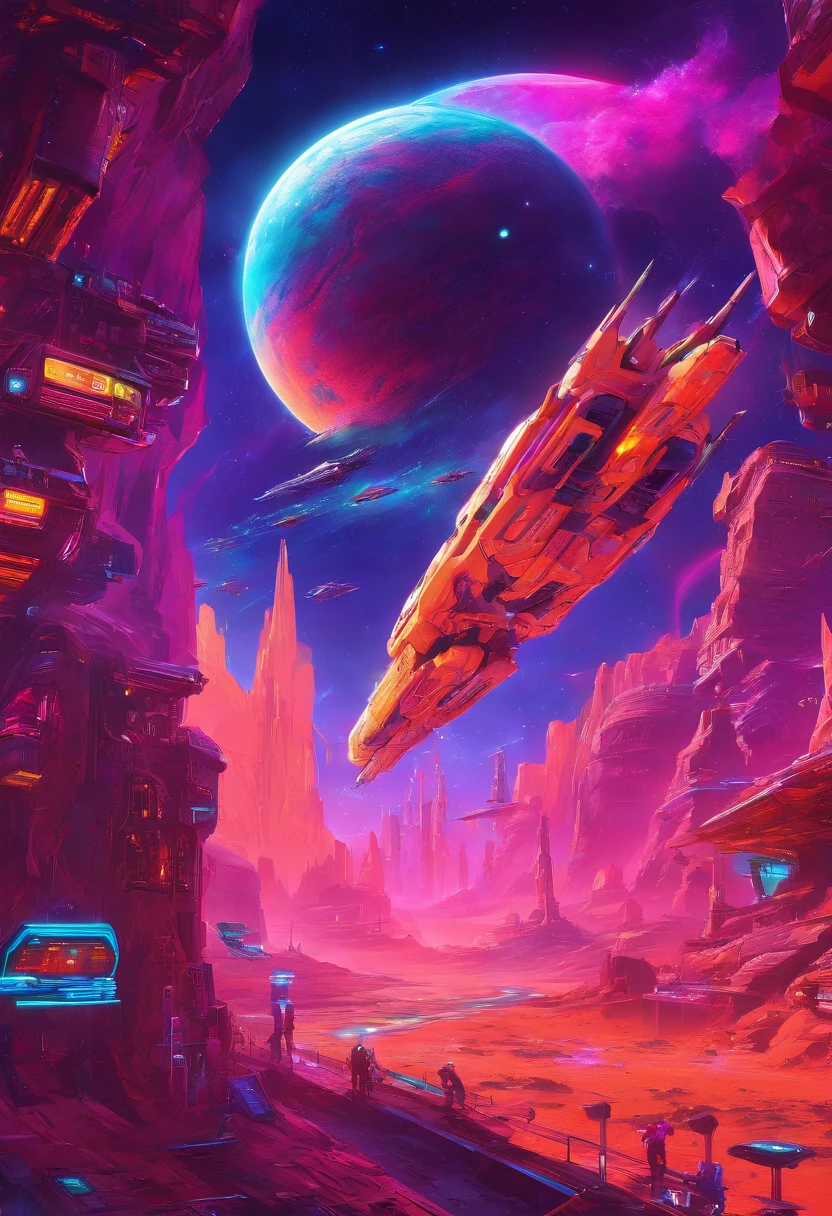 starfield game, vivid colors, space exploration, starships, alien planet, futuristic, spacecraft battles, intense action, interstellar travel, epic space battles, cosmic landscapes, nebulae, asteroid fields, immersive gameplay, alien civilizations, stunning visuals, fast-paced gameplay, futuristic technology, breathtaking vistas, intense gaming experience, high-resolution graphics, otherworldly environments, deep space adventures, multiplayer mode, interactive storyline, seamless gameplay, realistic physics, dynamic lighting