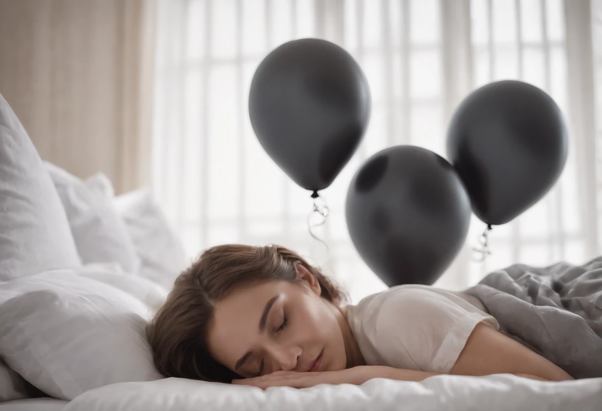 O MOBI DE PSYCHO MOB 100 DEITADO EM UMA CAMA, COM UMA JANELA DE CARGA DE 100 % BALLOON-SHAPED