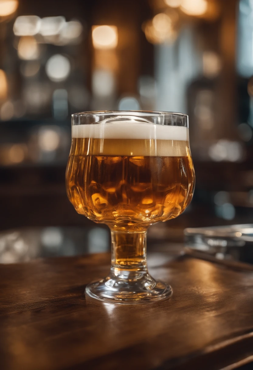 (Beer in a glass in the form of ), A puddle of beer on the table, restaurant, portraite of a, (sharp-focus: 1.2), photo (American Apartment),  in a Parisian coffee shop, (Beautiful reflections: 1.1), Detailed pleats, Delicious testicles, (hard: 1.2), (Moderate lighting,: 1.2), Depth of field, bokeh, 4k, HDR. Cover photo, ((skin with fine spots and wrinkles), (moody lighting: 1.2)