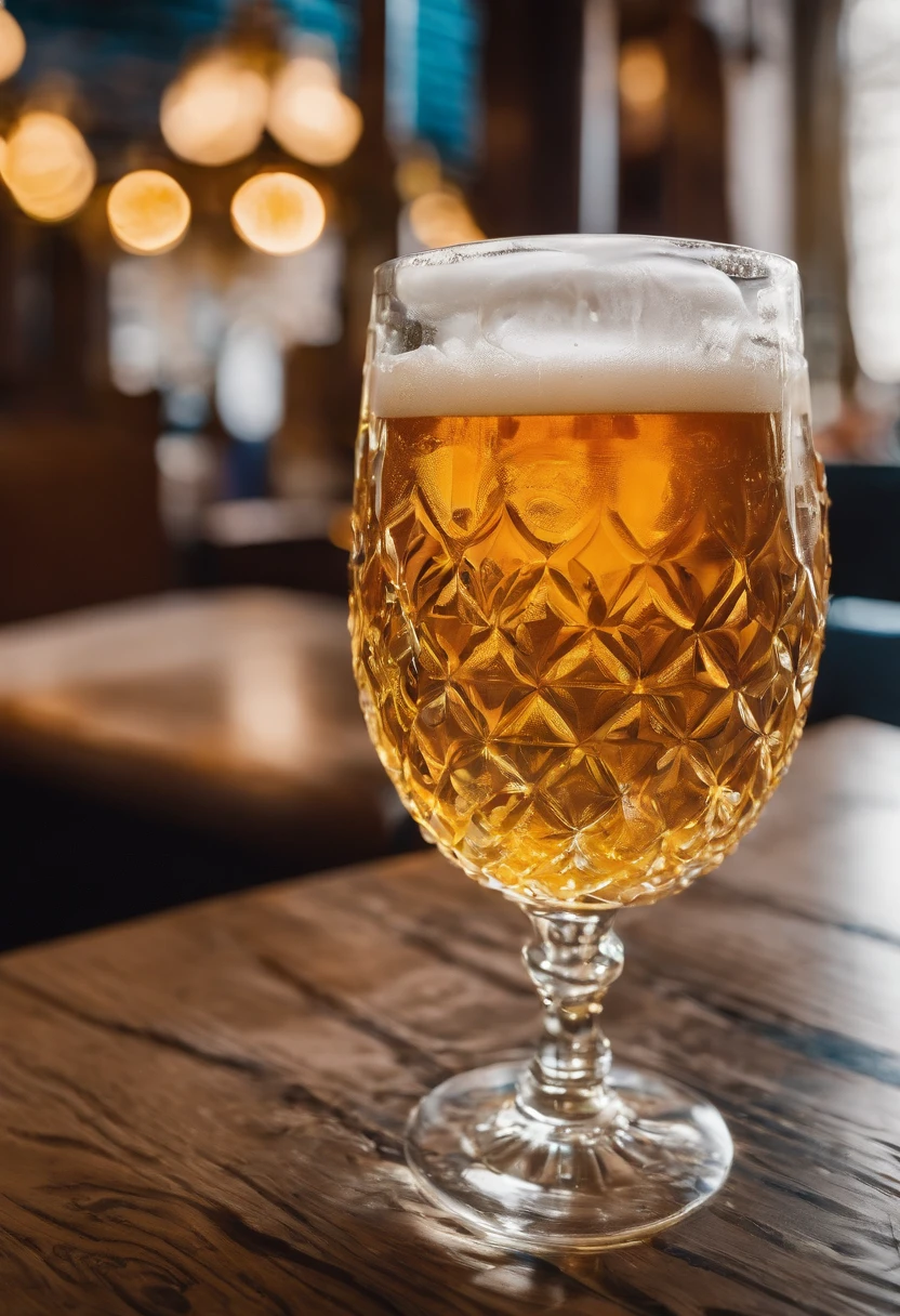 (Beer in a glass in the form of ), A puddle of beer on the table, restaurant, portraite of a, (sharp-focus: 1.2), photo (American Apartment), in a Parisian coffee shop, (Beautiful reflections: 1.1), Detailed pleats, Delicious testicles, (hard: 1.2), (Moderate lighting,: 1.2), Depth of field, bokeh, 4k, HDR. Cover photo, ((skin with fine spots and wrinkles), (moody lighting: 1.2)