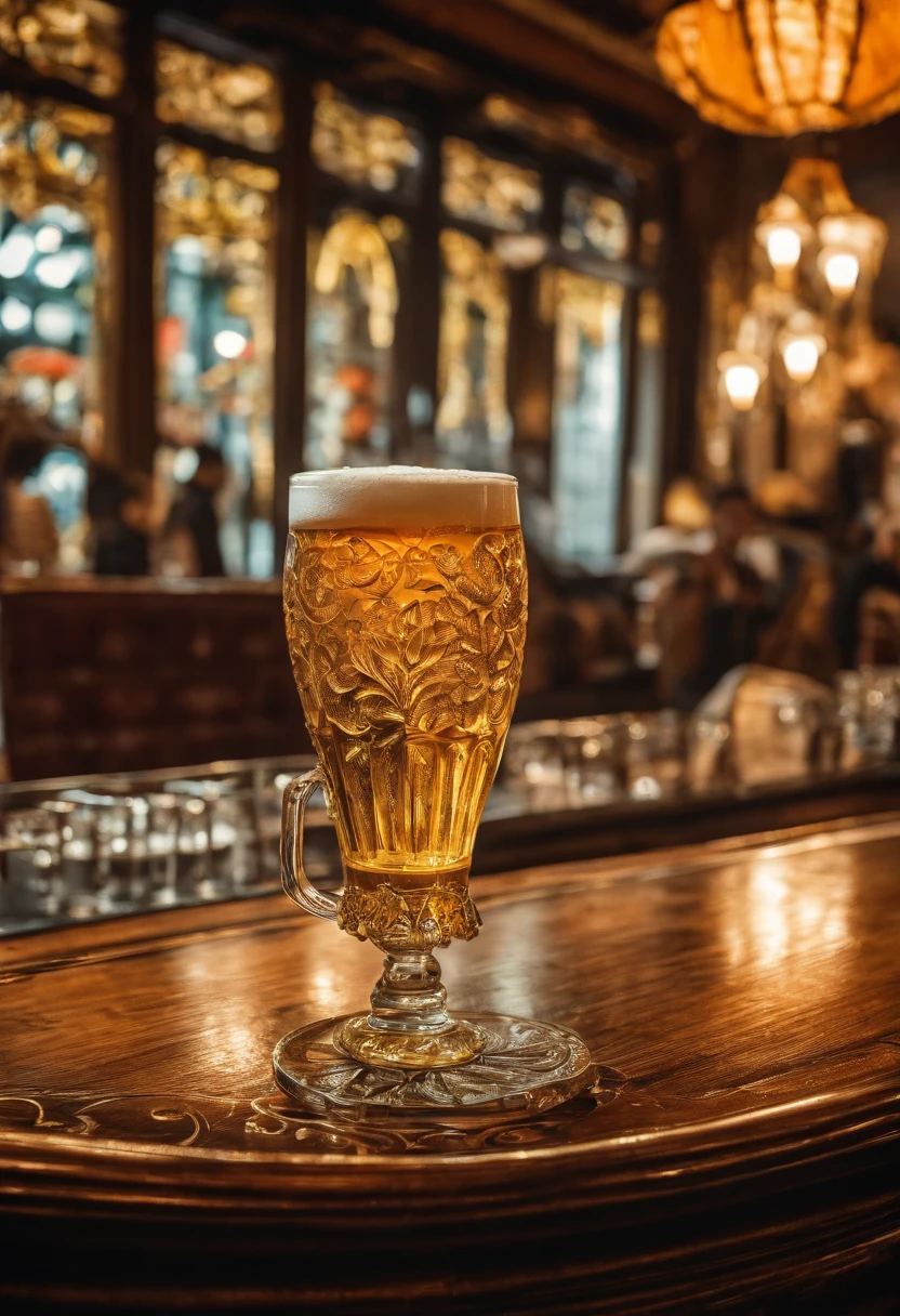 (Beer in a glass in the form of ), A puddle of beer on the table, restaurant, portraite of a, (sharp-focus: 1.2), photo (American Apartment), in a Parisian coffee shop, (Beautiful reflections: 1.1), Detailed pleats, Delicious testicles, (hard: 1.2), (Moderate lighting,: 1.2), Depth of field, bokeh, 4k, HDR. Cover photo, ((skin with fine spots and wrinkles), (moody lighting: 1.2)