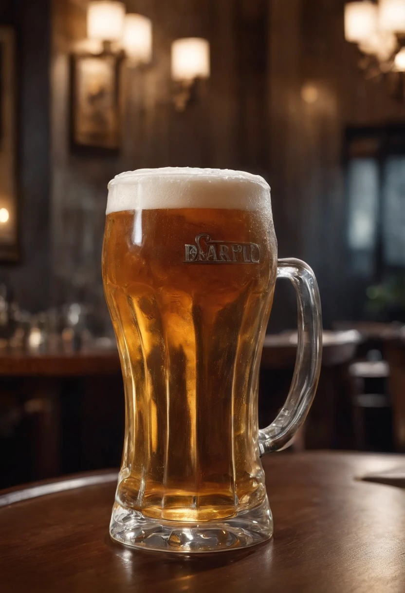 (Beer in a glass in the form of ), A puddle of beer on the table, restaurant, portraite of a, (sharp-focus: 1.2), photo (American Apartment),  in a Parisian coffee shop, (Beautiful reflections: 1.1), Detailed pleats, Delicious testicles, (hard: 1.2), (Moderate lighting,: 1.2), Depth of field, bokeh, 4k, HDR. Cover photo, ((skin with fine spots and wrinkles), (moody lighting: 1.2)