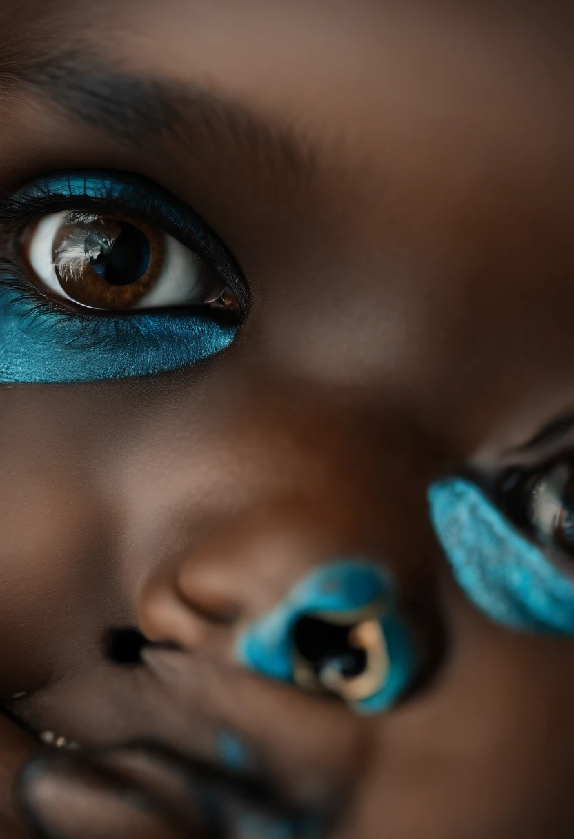 blue ocean eyes, black baby.