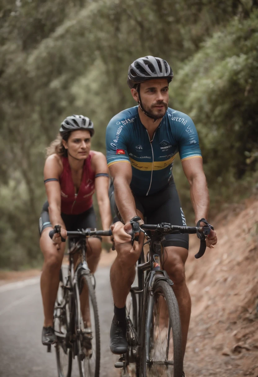 brazillian cyclist couple