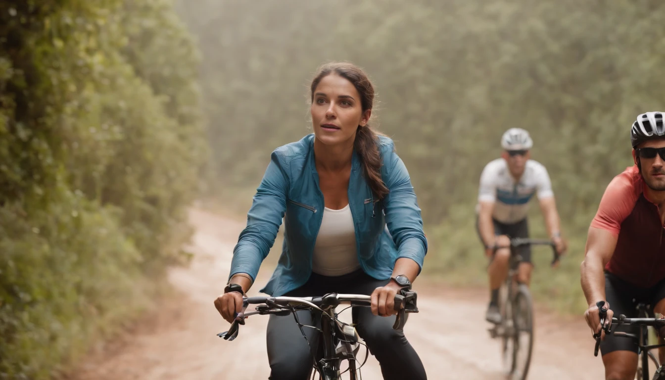 Casal de ciclistas brasileiros