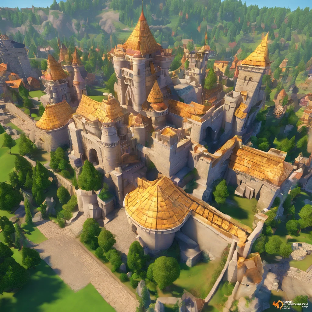 League of Legends Demacia city, masterpiece, best quality, hd, hyper detailed, epic scenario, a white glorious medieval city, medieval, fantasy rpg, castle, perfect light, large city, minas tirith, giant dragon behind, high bright, ultra hd