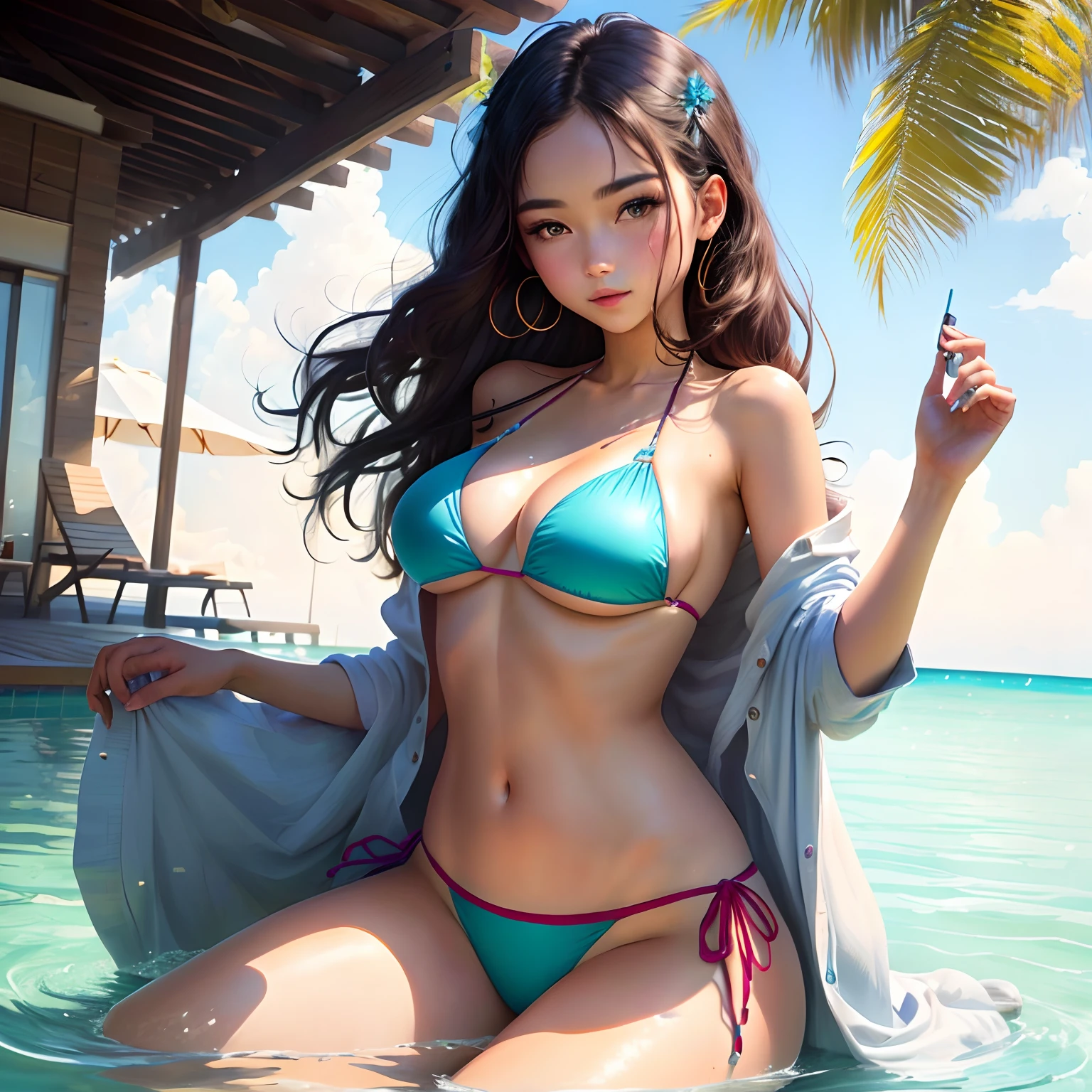 Girl in bikini