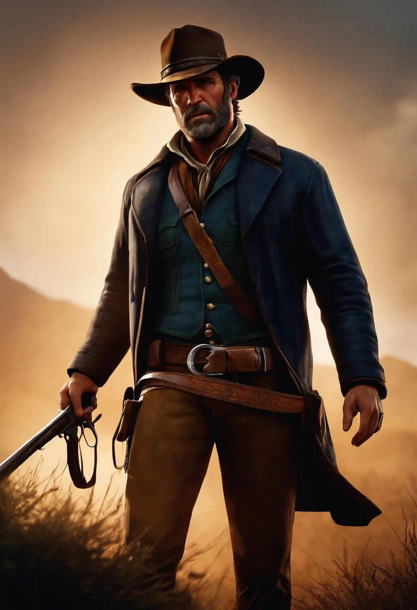 arthur morgan. very realistic photo