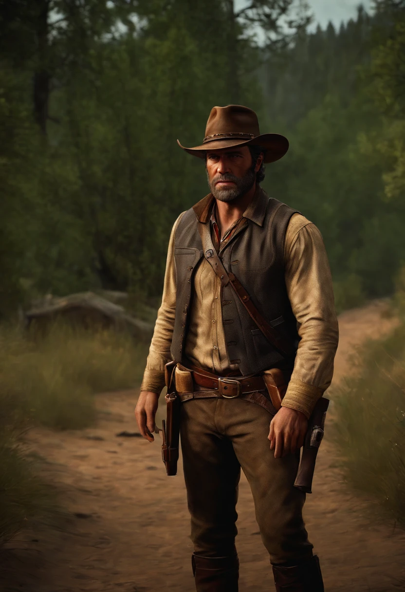 arthur morgan. very realistic photo