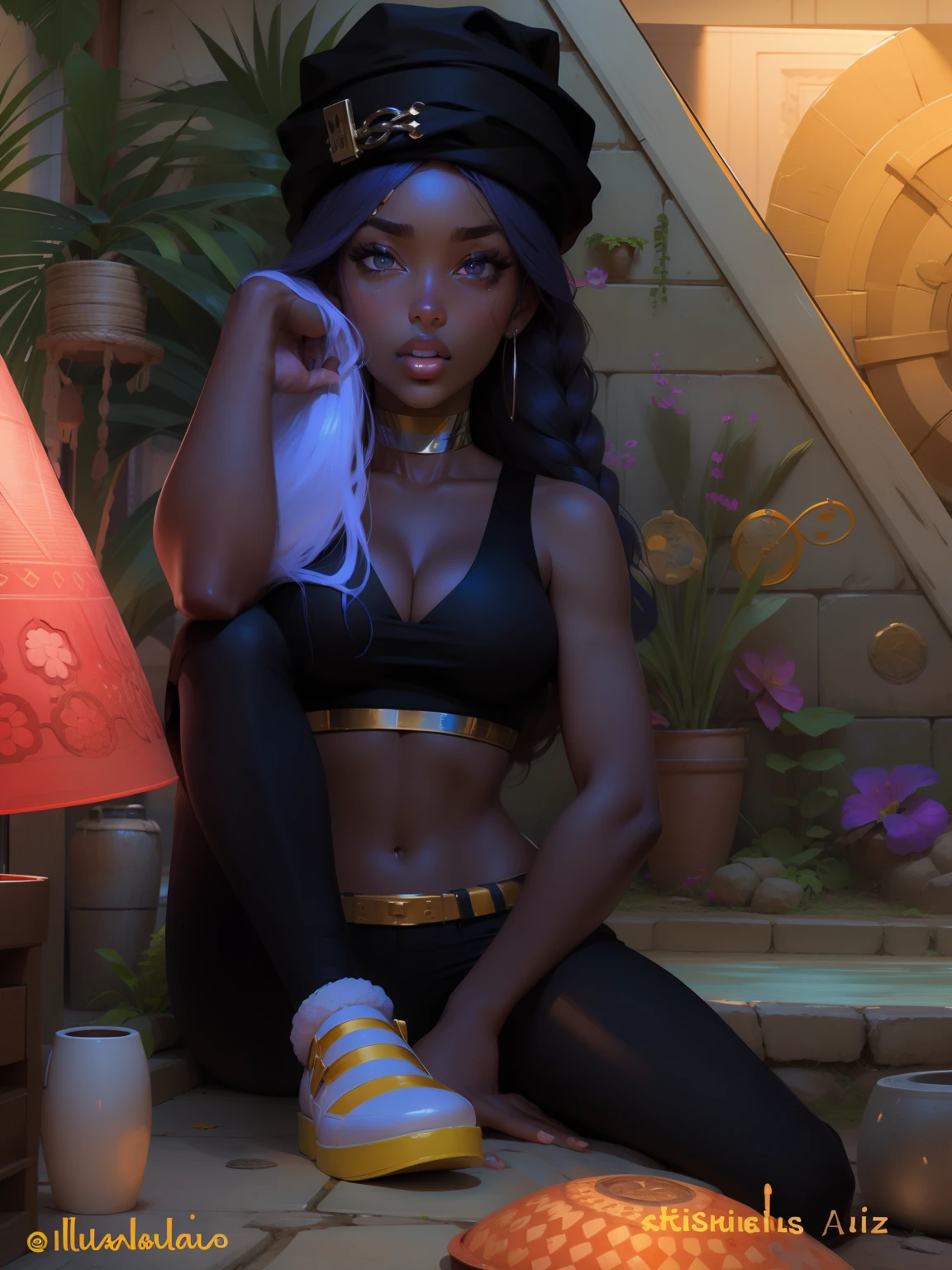 /imagine mulheres negras de olhos azuis