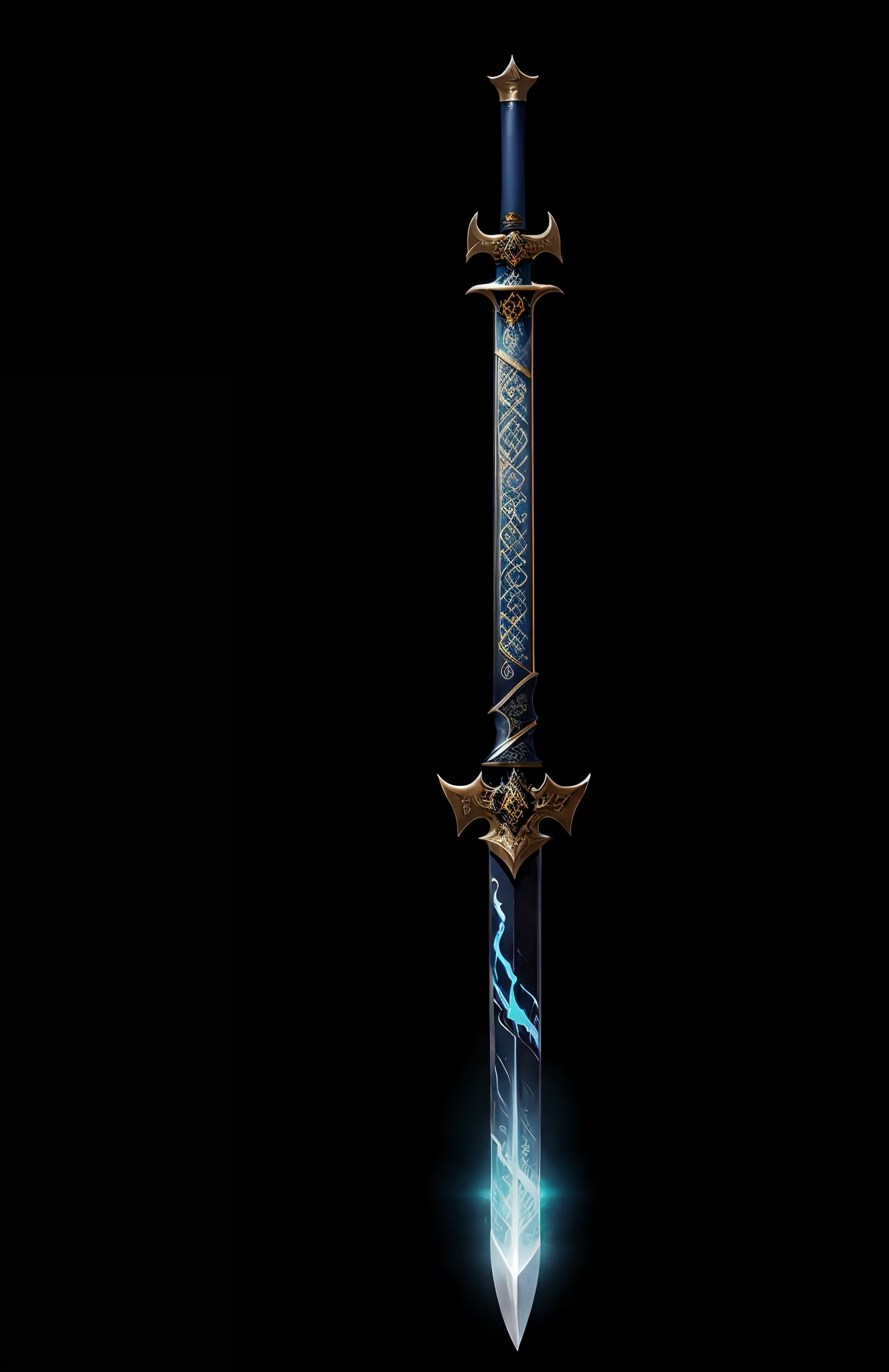 The Yami-ken is a cursed sword of impressive and sinister appearance. Here's a more detailed description of its appearance:
- **black blade:** Yami-ken's blade is deeply black, como se fosse feita de sombras solidificadas. Ela absorve a luz ao seu redor, Creating a visual effect of deep darkness.
- **Empunhadura Decorada:** The hilt of the sword is adorned with intricate details, like ancient magic runes carved into the surface. Essas runas parecem pulsar com uma energia maligna.
- **A Aura Sombria:** When Yami-ken is wielded, A dark and menacing aura radiates from the blade, enveloping her in a dark mist. This aura is a reflection of his cursed power.
- **Design Elegante:** Despite its cursed nature, a Yami-ken possui um design elegante e letal. Its blade is thin and sharp, making it perfect for precise and fast cuts.
- **Blade in Constant Evolution:** One notable aspect of Yami-ken is that its appearance can change over time. As the sword absorbs curses and evolves, New patterns and details may appear on your blade.
No geral, the Yami-ken is a cursed sword that combines a dark aesthetic with an incredible potential to adapt and evolve. His unique appearance is a reflection of his magical power and the special bond he has with Shin Gojo and Kaguya Yamiyuki.