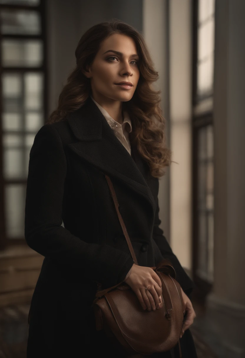 profissional, (4K Photo:1.1) por (Jeremy Lipking:0.3), (Dittmann Anna:0.3), (Marcos Ariano:0.3), (foco nítido:1.3), Very high detail, sentada de forma ereta, in an office chair, Rosto bonito e detalhado, hazelnut eyes, longos cabelos loiros, (mulher jovem atraente:1.3), (sedutor:1.1), (Corar:1.1), Forma do corpo da ampulheta, grandes seios redondos perky, quadris largos, Em Nova Iorque