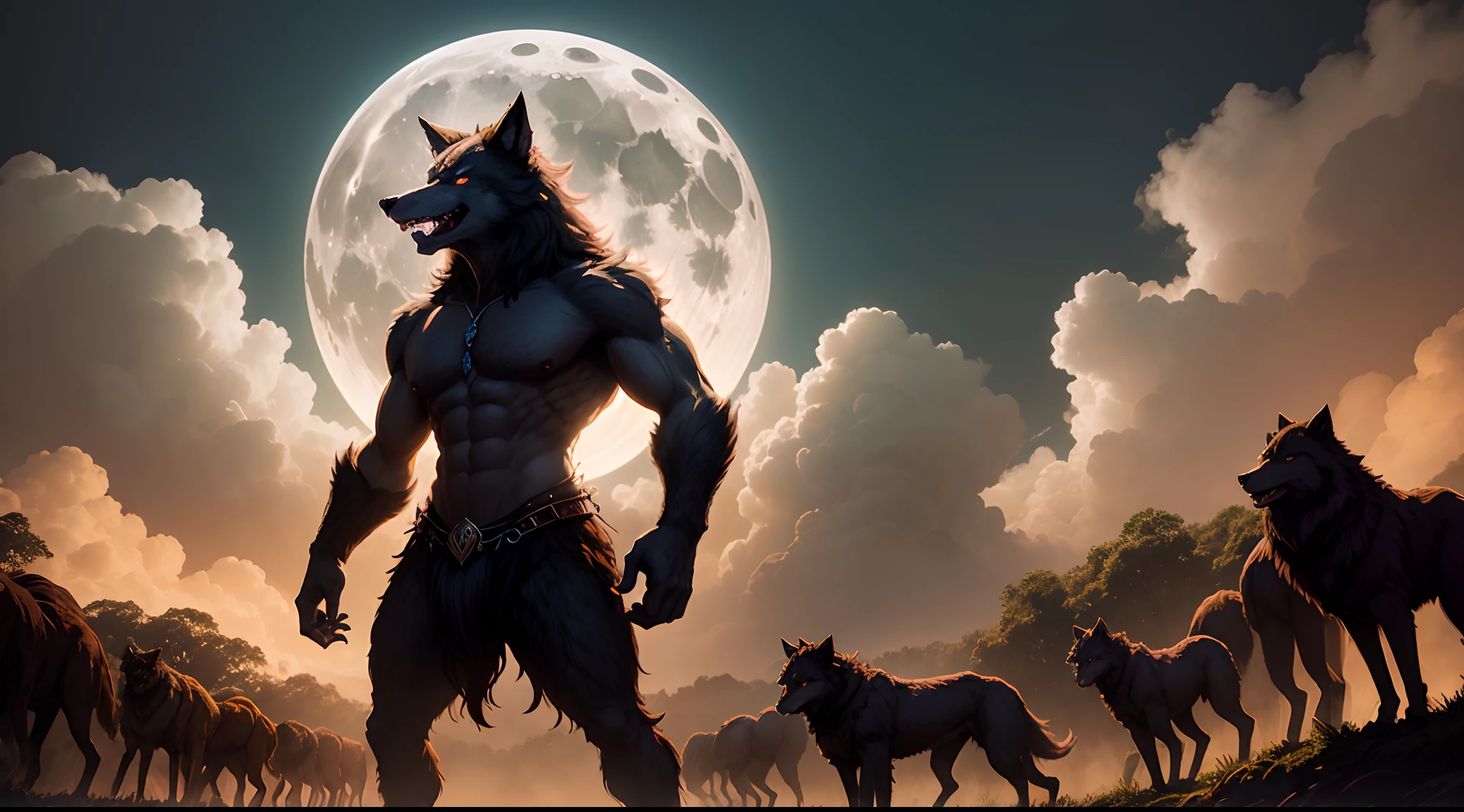 symmetrical eyes, dark retinas, ((large wide eyes, staring intensely at camera)), ((solo)), male, anthro (black wolf), ((wolf tail)), (sheath, (balls)), ((black fur, thick fur, furry body)), (muscular, beefy), by blotch, by kenket, (masterpiece, high quality, 8k, (perfect hands), correct anatomy:1.2), ((emerging from reeds, ominous, emotionless)), ((mature male)), sexy, ((Nighttime, detailed background)),