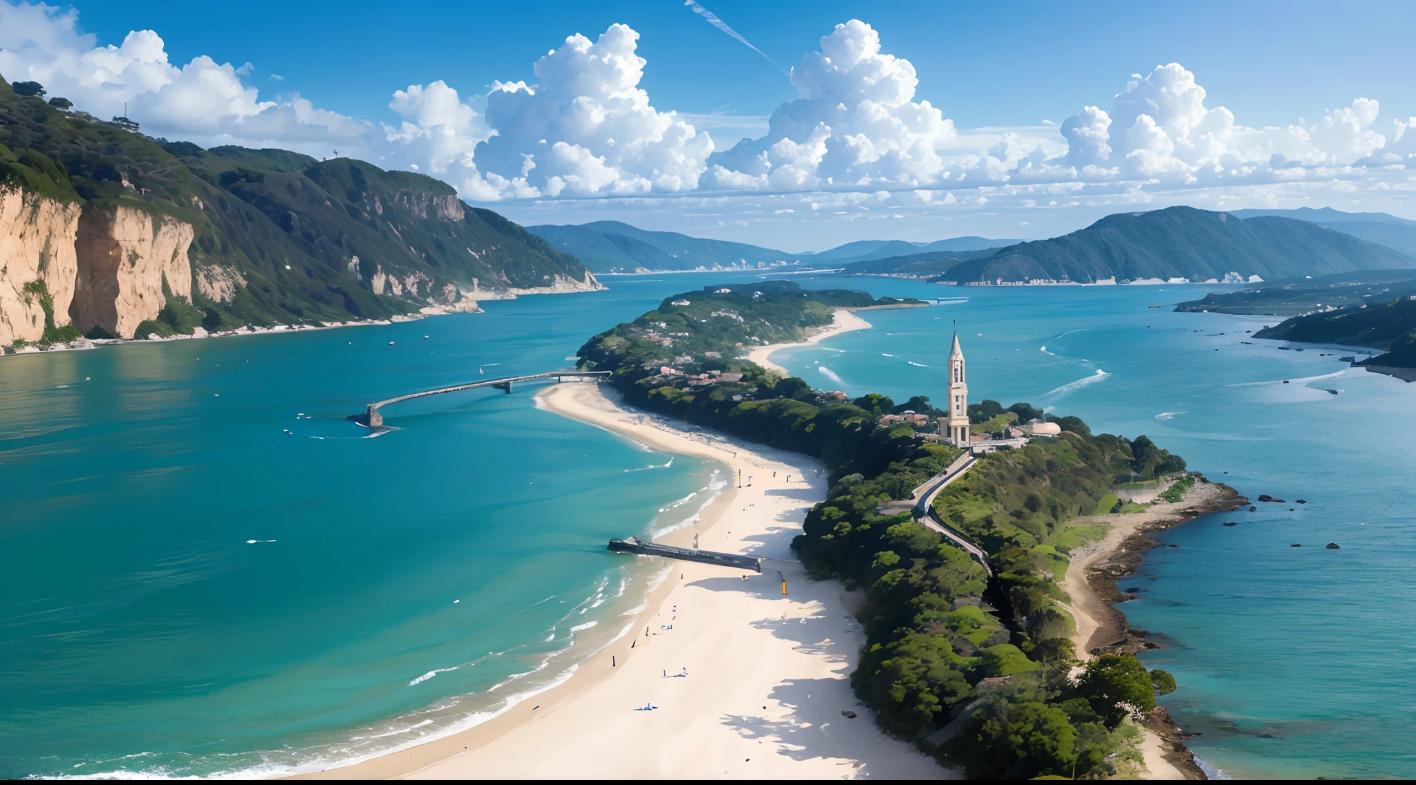 best quality, Nice scenery, incorporando ar limpo, clear water, Cidade limpa, principe, olhando a cidade, --auto --s2