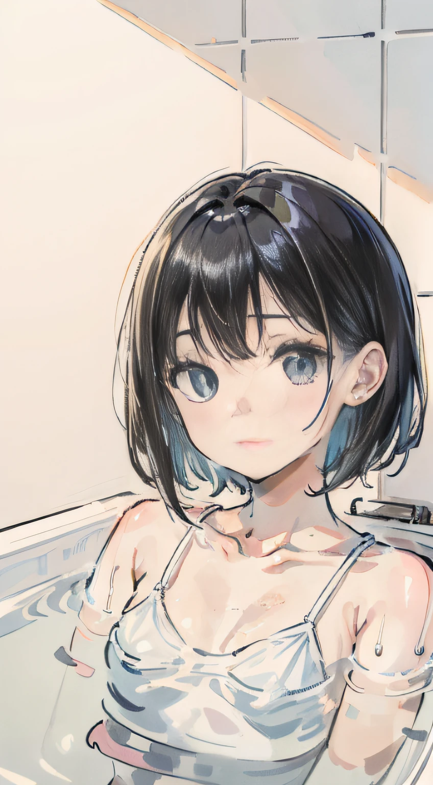 ((( Himawari))), (((nud, (((shy, looking at viewer))), (((in a smallroom))), (((best quality, masterpiece, best definition, super detailed, soft lighting))),