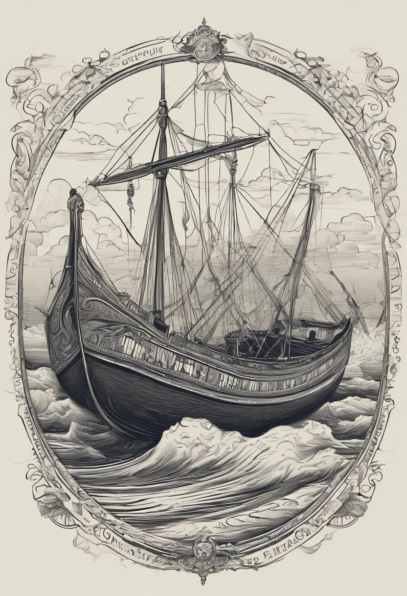 Imagine uma pintura digital que representa a cena descrita no verso: 'Uma roda gigante em movimento, representing the idea that the wheel of vengeance never stops spinning.' A roda gigante emerge das profundezas do oceano, its gondolas are like small floating islands. The water around the wheel is dark and turbulent, symbolizing the ruthless nature of revenge. The wheel gondolas are occupied by people with expressions of anger and determination. in the sky above, uma lua cheia brilha, casting a soft light on the scene, further highlighting the wheel and its gondolas. Crie esta cena de Sea Art de forma impressionante, conveying the idea of an eternal cycle of revenge