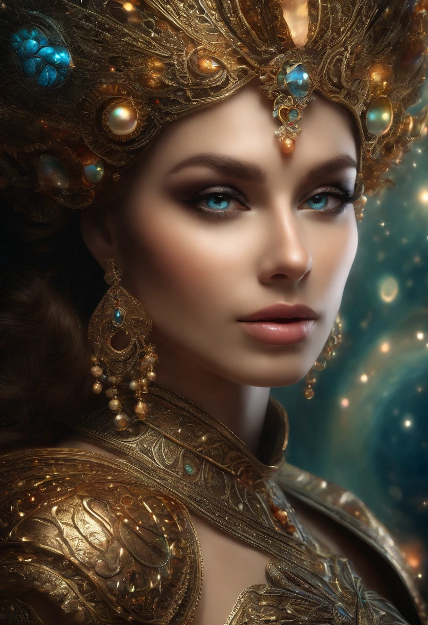 (master part, Qualidade Superior, best quality, Arte Oficial, Beautiful and Aesthetic:1.2), (1girl), olhos extremamente detalhados, (Arte Fractal:1.3), colorido, mais alto detalhado, (rosto perfeito), pele brilhante, HDR, (asas de anjo) ,  ( armadura negra).