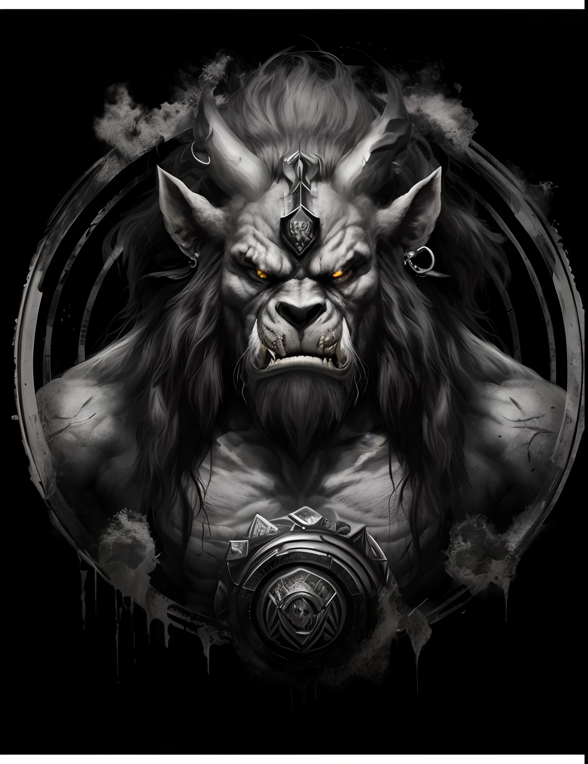 art, minotaur gutting the victim, Greek mythology, monster, muscle, (stone walls covered with moss), madness, animal grin,
muted colors, film grainy, lut, insane details, intricate details, hyperdetailed, twilight
((cartoon style)), mystical, elegant, ((domineering look)), danger, (fear and horror), mordor, creepy, darkest terror background,
(skin texture), intricately detailed, fine details, hyperdetailed, raytracing, subsurface scattering, diffused soft lighting, shallow depth of field, by (Oliver Wetter)
trending on ArtStation, trending on CGSociety, Intricate, High Detail, Sharp focus, dramatic, photorealistic painting art by midjourney and greg rutkowski, bokeh on background