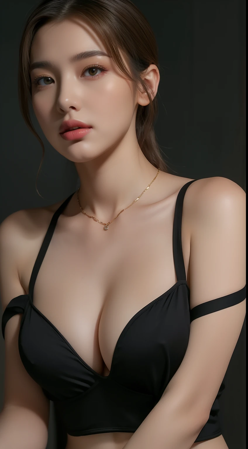 Ultra detail, high resolution, Ultra detailed, Best quality, Amazing, Top quality,Unified 8K wallpapers, Cinematic lighting, (fully body photo:1.6),(Tender mold,gigantic cleavage breasts),Noble and elegant clothing