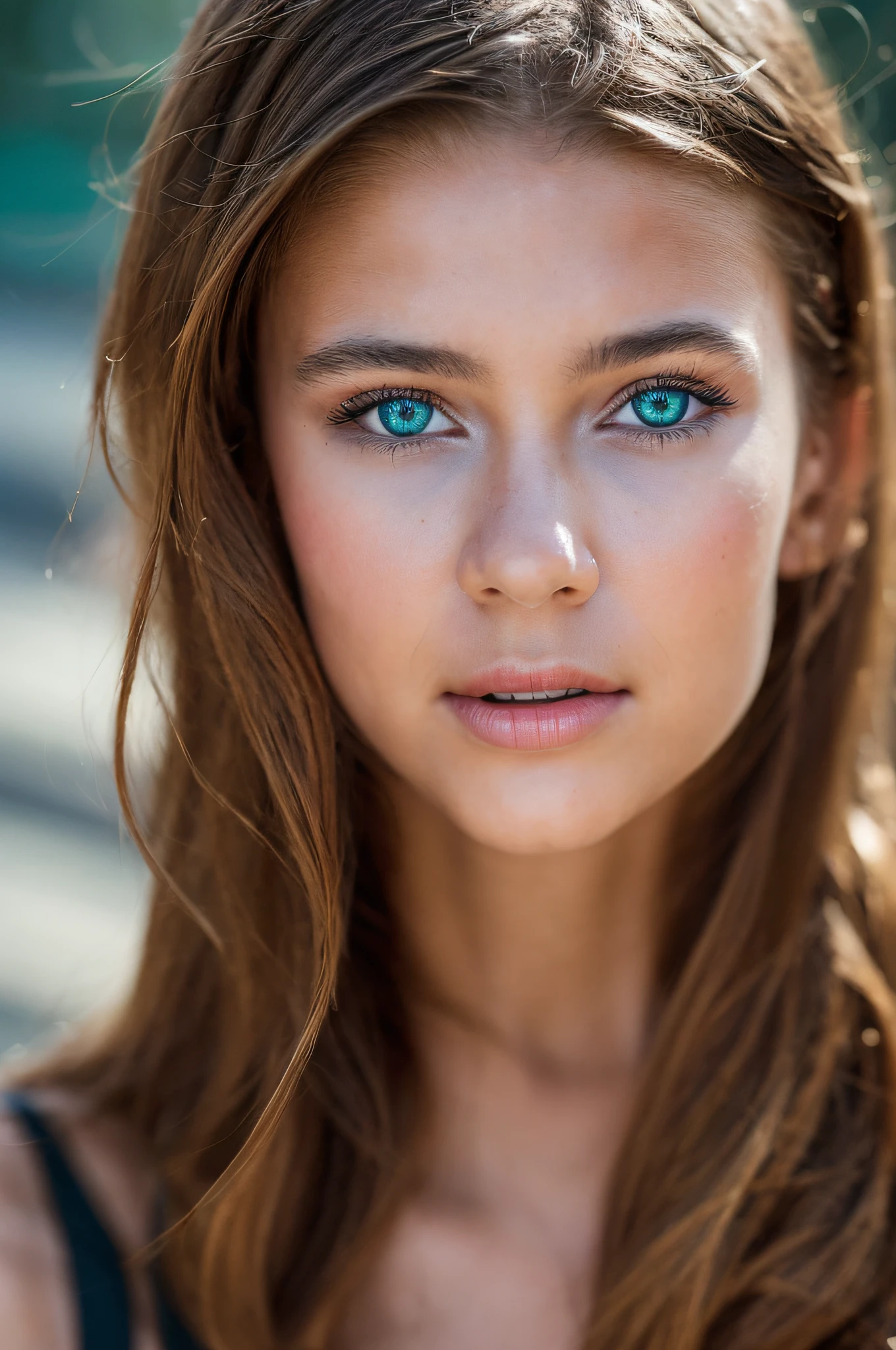 (realistic, photo-realistic:1.37),(8k, RAW photo, best quality, masterpiece:1.2), cute, ultra-detailed,heart-shaped pupils,physically-based rendering, ultra high res, kodakvision color, shot on Arricam LT Camera, bokeh, sharp focus,
looking at viewer,photorealistic,realistic, solo, photorealistic, best quality,extremely detailed face,extremely detailed eyes and face, beautiful detailed eyes,absurdres, incredibly absurdres,haunting smile,Messy hair, floating hair, (masterpiece, best quality, highres, UHD, depth of field, 4k, RTX, HDR), hyper realistic, 8k UHD, DSLR, high quality, Cinematic light, Amazing, masterpiece, 20 old young girl, left eyes blue, right eyes green, Hair blonde,