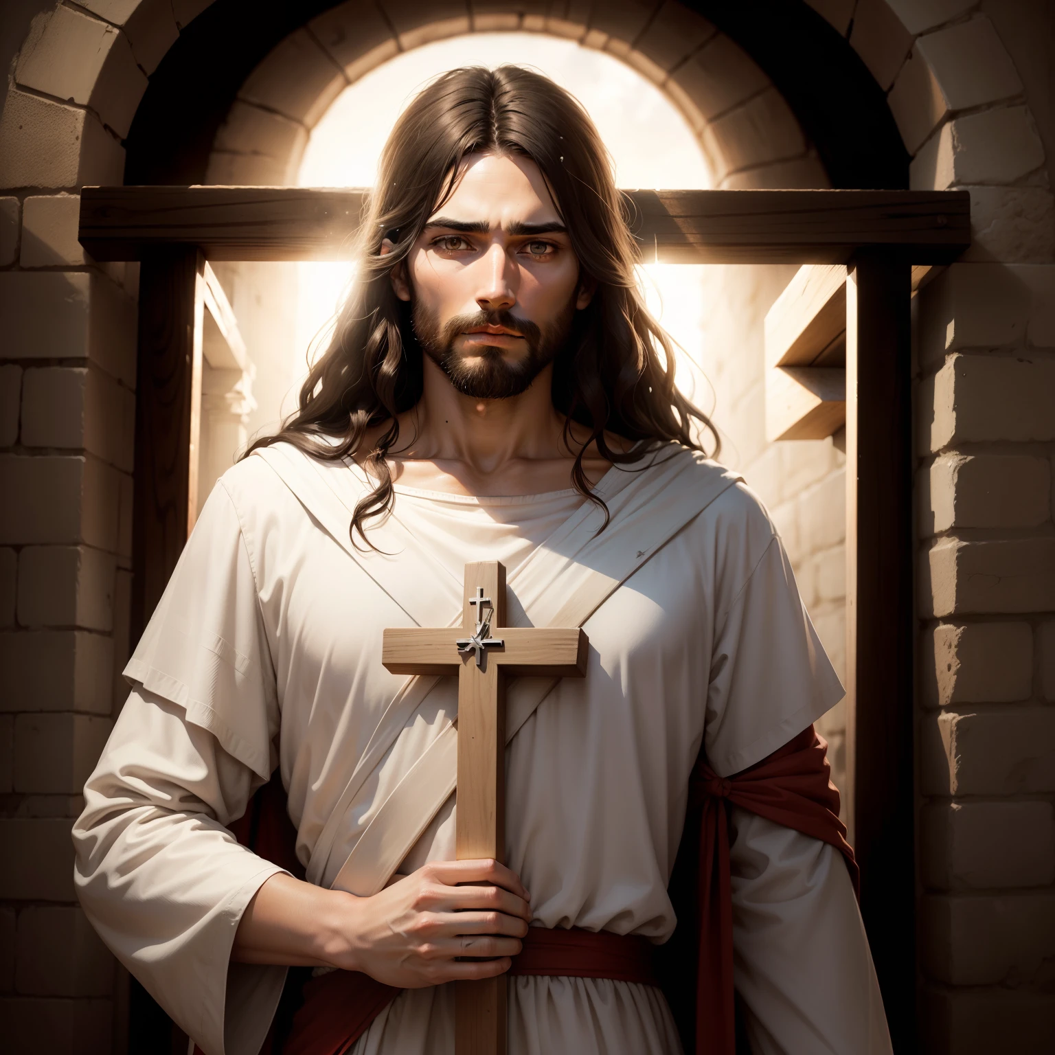 Jesus on a cross