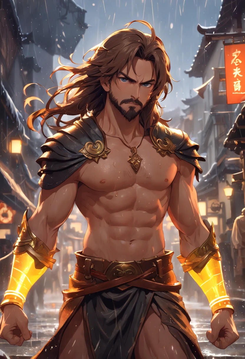 gender; male, straight sesuality, 40 years, brunettes with wavy hair fulfilled, thin defined, red eye, height 1.75 Waist: 63 cm. Chest width: 1 m Weight: 70 kilos brown skin, indiginous traits --auto --s2