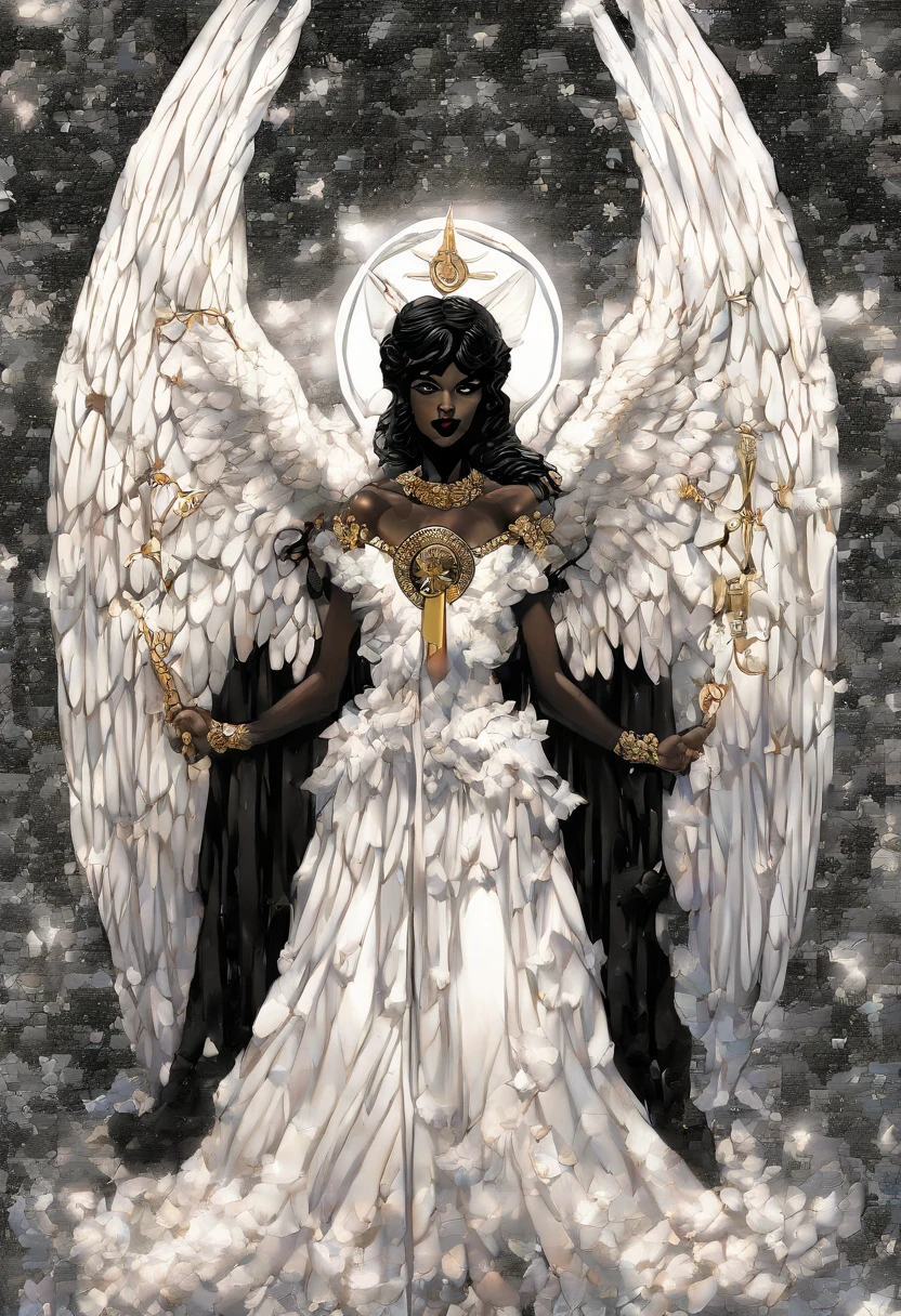 (anjo feminino:3), olhos vermelhos, (asas negras:3)