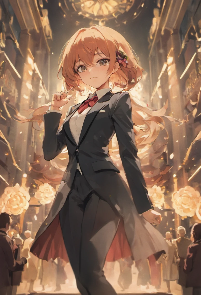 Yukinoshita yukino in tuxedo,anime, female butler, badass, wallpaper