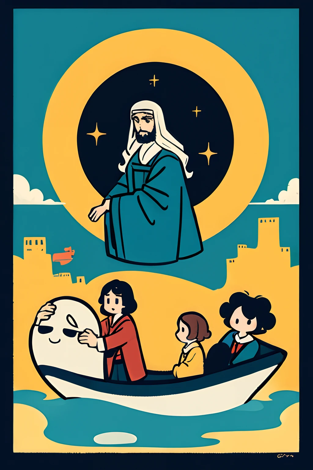 Jesus on a yellow submarine