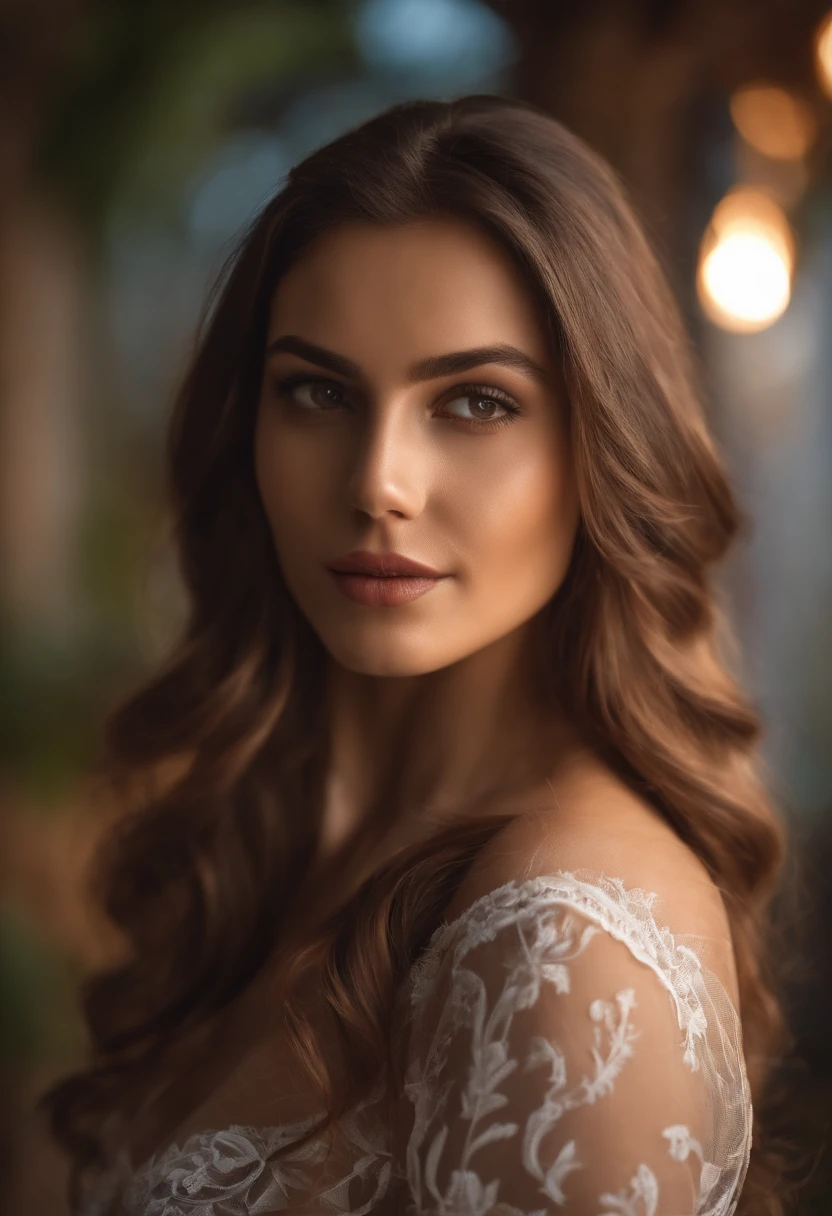 25-year-old young woman: 1.3, Long hair: 1.2, Professional skirt: 1.2, Daytime: 1.2, Square: 1.2, Cinematic lighting, surrealism, hyper HD, ccurate, Super detail, Textured skin, High detail, Best quality, 8K，cleanness，ssee-through，breast size 32B