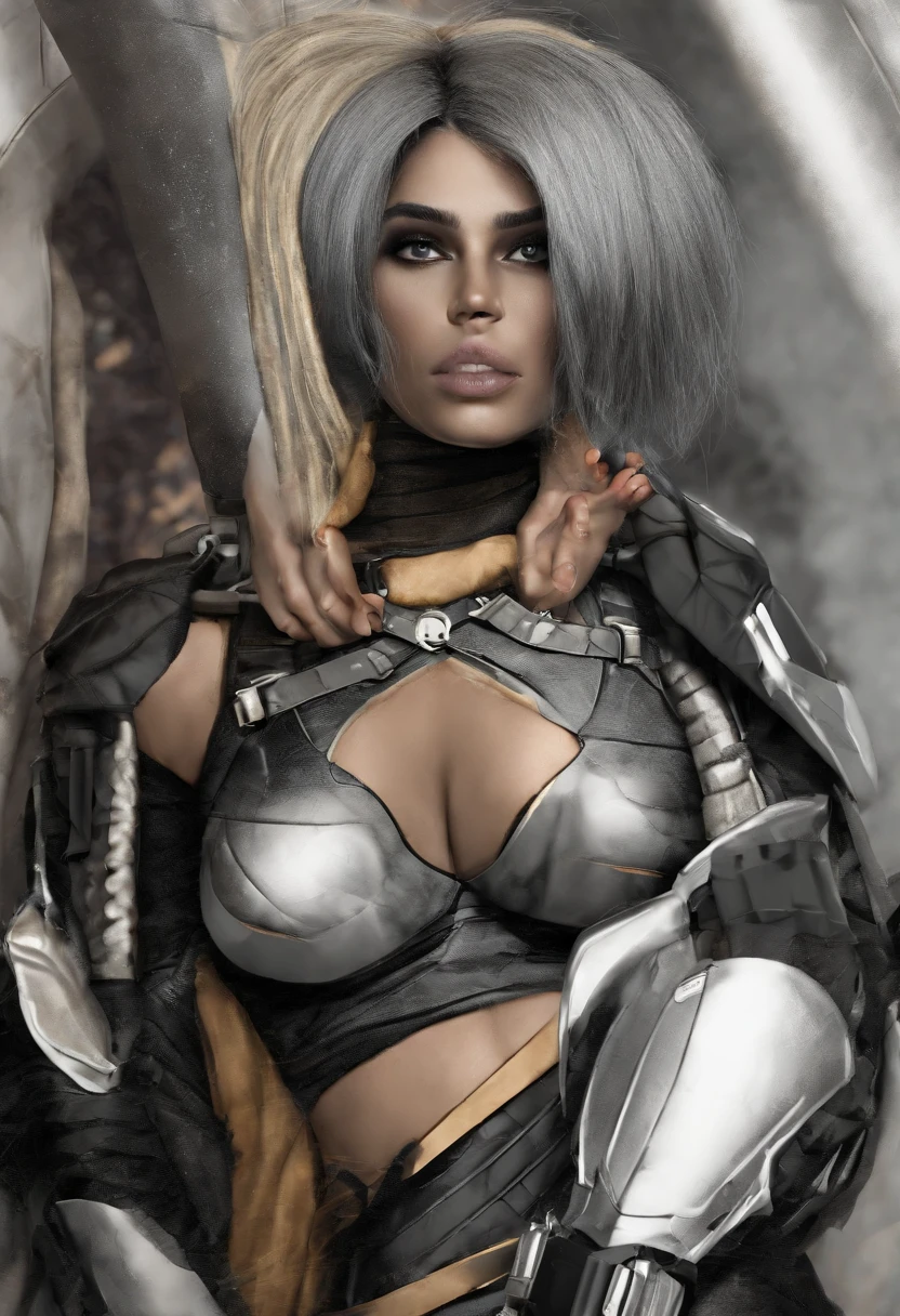 (dark shot:1.1),nude warrior nepalese woman,  epic realistic, portrait of halo, sunglasses, blue eyes, nepalese traditaion wear, white hair by atey ghailan, by greg rutkowski, by greg tocchini, by james gilleard, by joe fenton, by kaethe butcher, gradient yellow, black, brown and magenta color scheme, grunge aesthetic!!! graffiti tag wall background, art by greg rutkowski and artgerm, soft cinematic light, adobe lightroom, photolab, hdr, intricate, highly detailed, (depth of field:1.4), faded, (neutral colors:1.2), (hdr:1.4), (muted colors:1.2), hyperdetailed, (artstation:1.4), cinematic, warm lights, dramatic light, (intricate details:1.1), complex background, (rutkowski:0.66), (teal and orange:0.4)