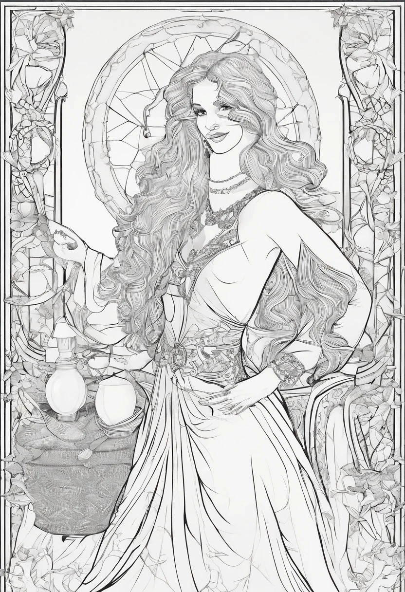 portrait of a hourglass shaped elf with (long white hair behind ear, straight bangs), (necklace, earrings), (glowing eyes, green eyes), (seductive smile:1.3), eye contact, (black embroidered lingerie), cleavage, close to a window, sitting on a chair crossed-leg, bedroom, (morning), god rays, ray tracing, best quality, 16k, masterpiece