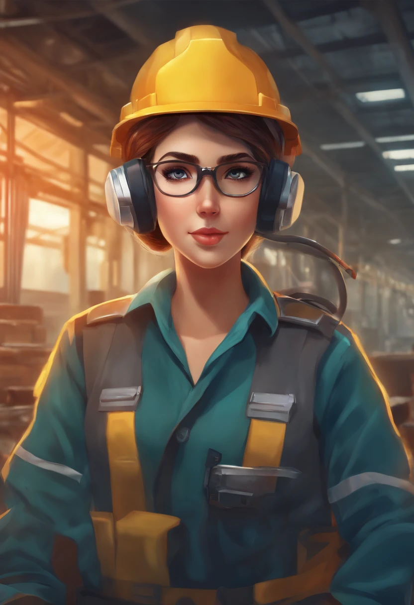 Create avatar of a technician in work safety anime