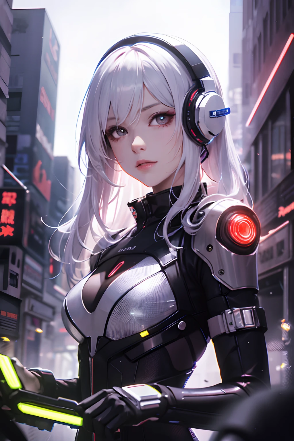 <lora:DreamArtV1.3:1>, city, lights, portrait, comic, robot,