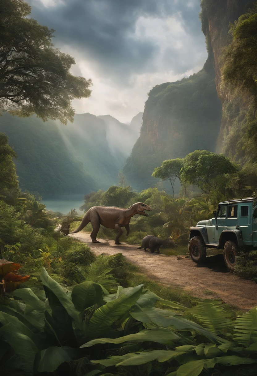 Image of an everyday day during the Jurassic era