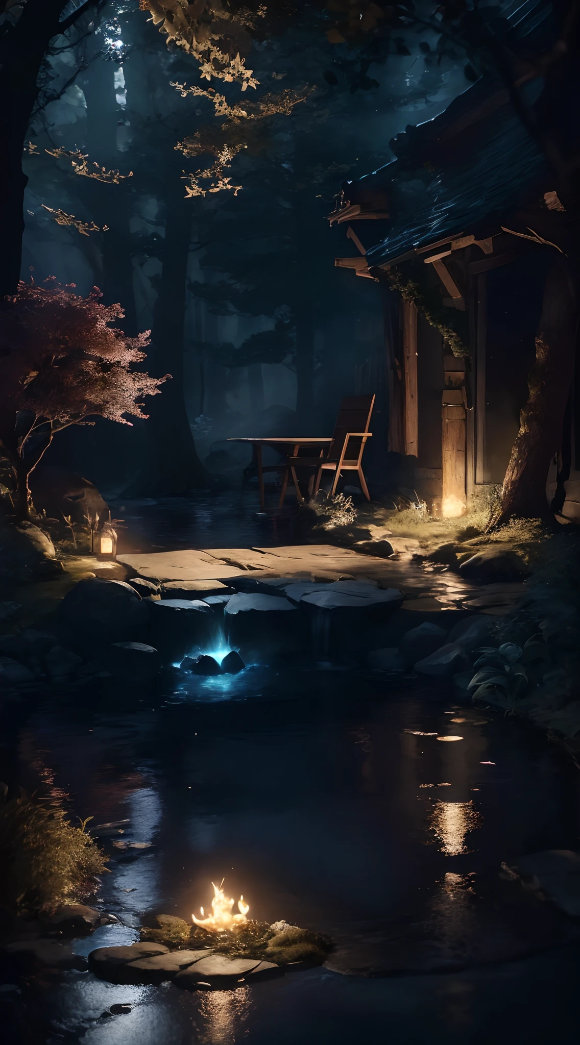 Masterpiece, best quality, (very detailed CG unified 8k wallpaper), (best quality), (best illustration), (best shadow), glowing elf with a glowing deer, drinking water in the pool, natural elements in forest theme. Mysterious forest, beautiful forest, nature, surrounded by flowers, delicate leaves and branches surrounded by fireflies (natural elements), (jungle theme), (leaves), (branches), (fireflies), (particle effects) and other 3D, Octane rendering, ray tracing, super detailed , pig --v6