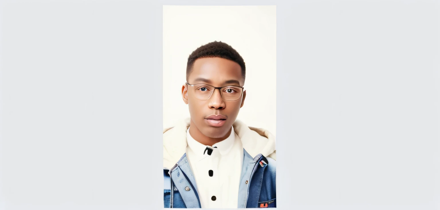 There's a man wearing glasses and a jacket posing for a photo, David Uzochukwu, Jorge Pemba, oi marca ( Akwaaba Tommy ), album photo, Areas of Adebanji, 2 7 anos, 2 3 anos, Directed by: Chinwe Chukwuogo-Roy, 2 8 anos, Godwin Akpan, imagem profissional
