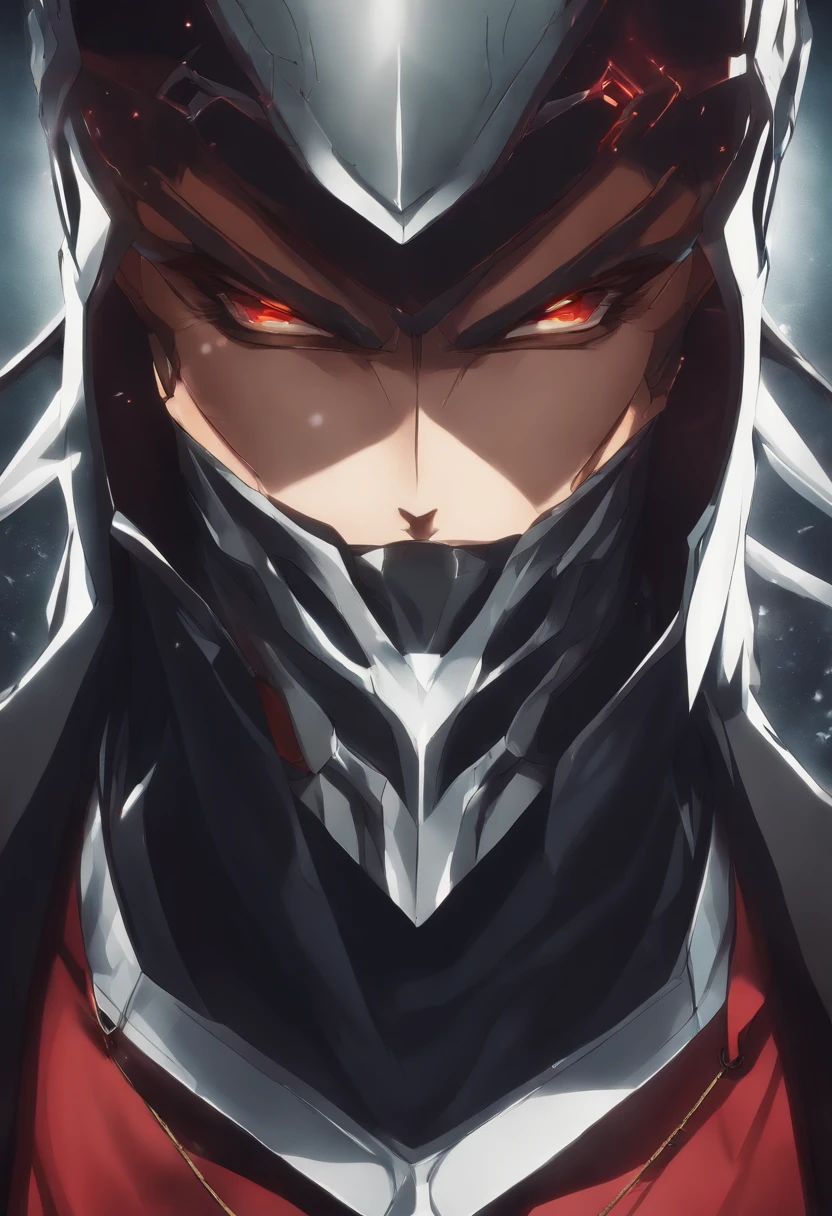 a powerful anime character with menacing look