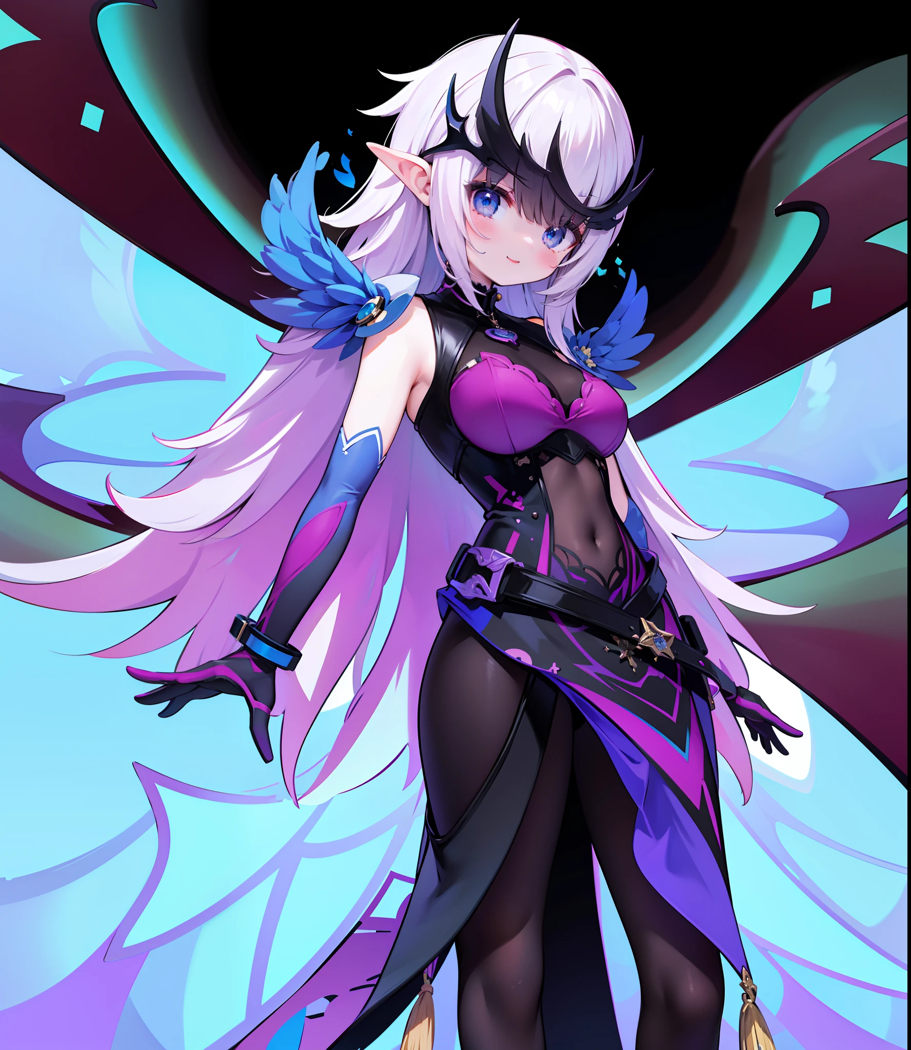 (detailed illustrations,Very detailed and precise drawing,Delicate drawn lines with tempo,Realistic texture expression),[color traced main line],[labo],[[HENTAI]] ANIME (CYBERGirl anime Beauty  Cyborg[wavy hair (platinum blonde)]),([Butterfly wings] Magenta-pink Papillon cybernean armor [Aurora Armor] Fuselage only transparent material) Cyber Headset,(cybernetic [clear lenticular iris]),(intricate and beautiful decoration [Dense detail]),(Fine and beautiful skin expression [transparency]),[完璧な目のdetailed (Beautifully detailed iris)[eyes like jewels]],[long and beautiful eyelashes],[precisely drawn hair [美しく艷やかな髪のdetailed]],(完璧な手のdetailed [Beautiful fingers with no damage [beautiful nails]]),(perfect anatomy(perfectly balanced proportions))[[full body portrait]],[[Design built to the highest level]][ideal color coordination(Accurate simulation of light and material interactions)],([Precision Detail](detailed,High definition)),[Visual art that tells a story].