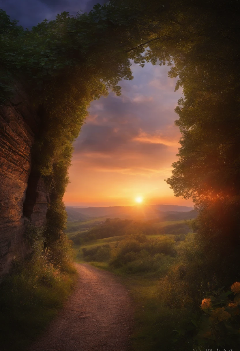 bohke background romantic flare hand away