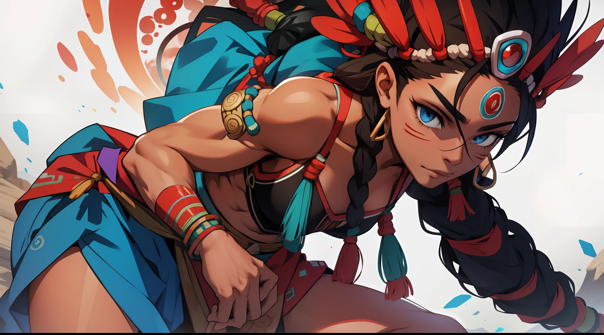 female mayan . (muscle: 2.0)