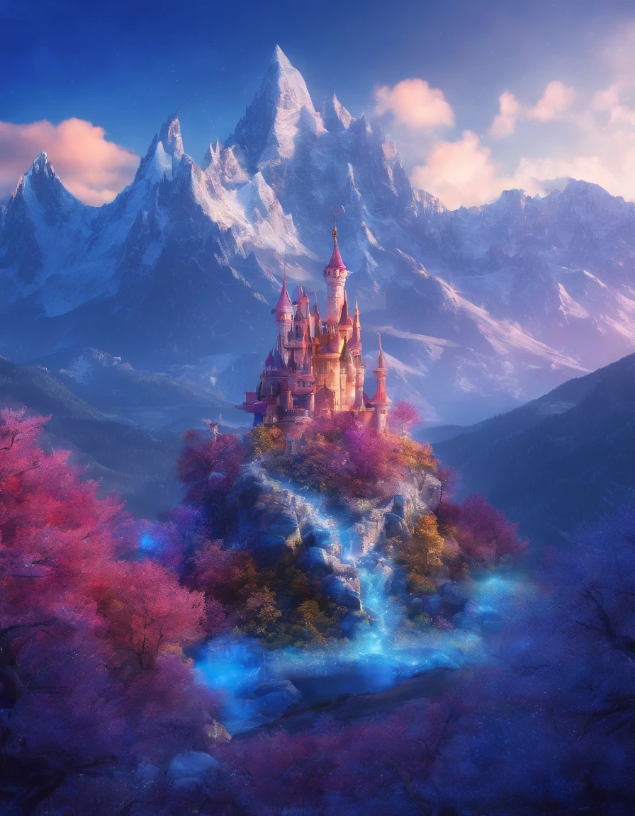 (masterpiece:1.2), best quality, (octane render:1.3), snow mountains, serene mountainstapes, dragon sitting, (atmospheric landscape:1.3),
((blue magic crystals)), background: , (vivid colours:1.3)