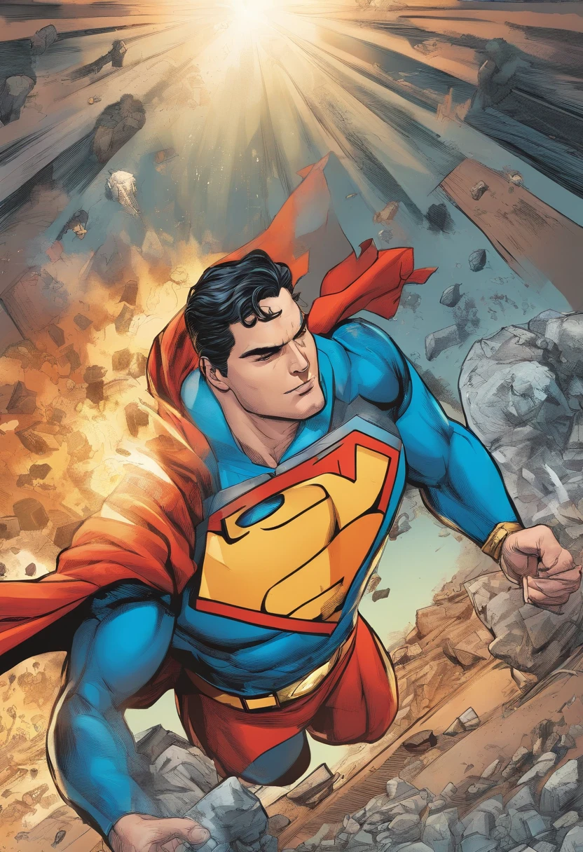 Super Man in an epic fight with the captain homeland, melhor qualidade hd